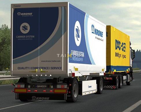 ETS2 - Krone Boxcarrier 4 Chassis Variant (1.36.x)