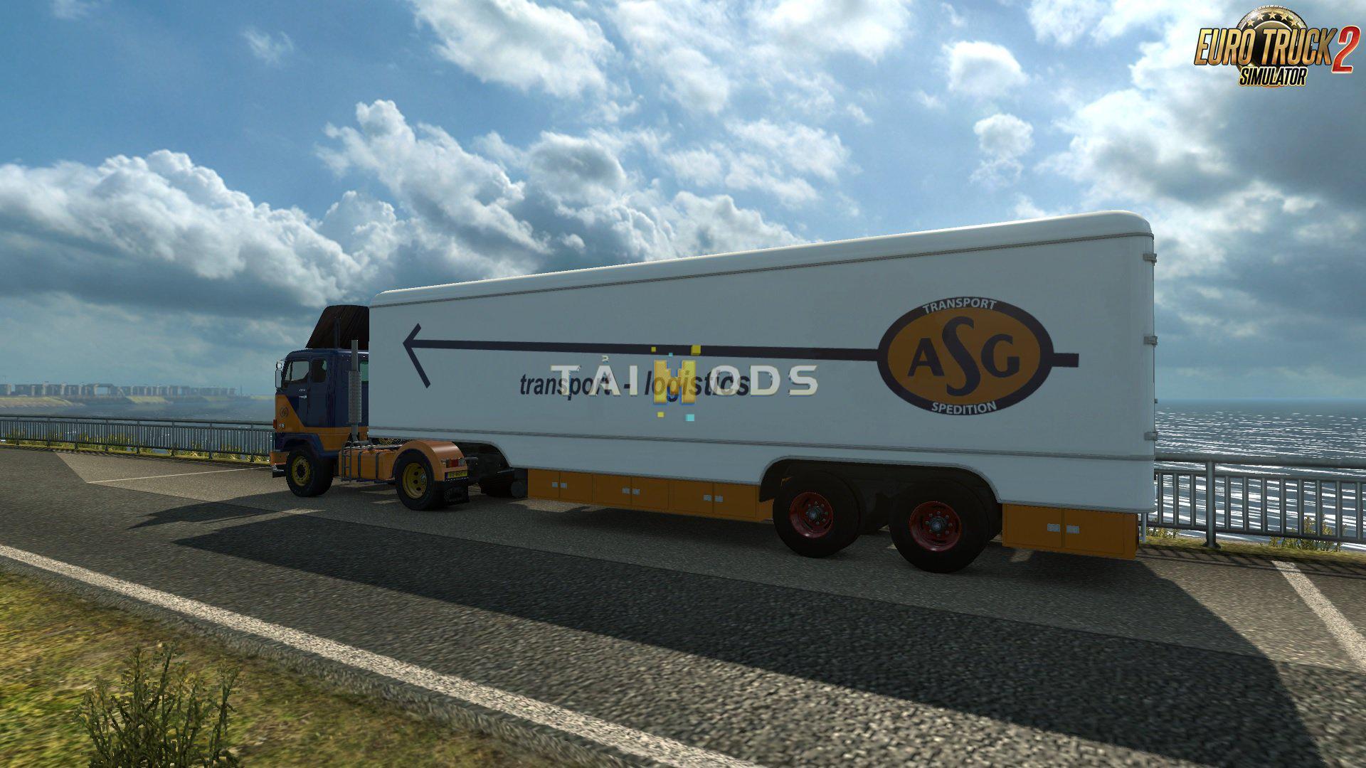 ETS2 - Trailer Kassbohrer v1.15 for Volvo F88 by XBS (1.35.X)