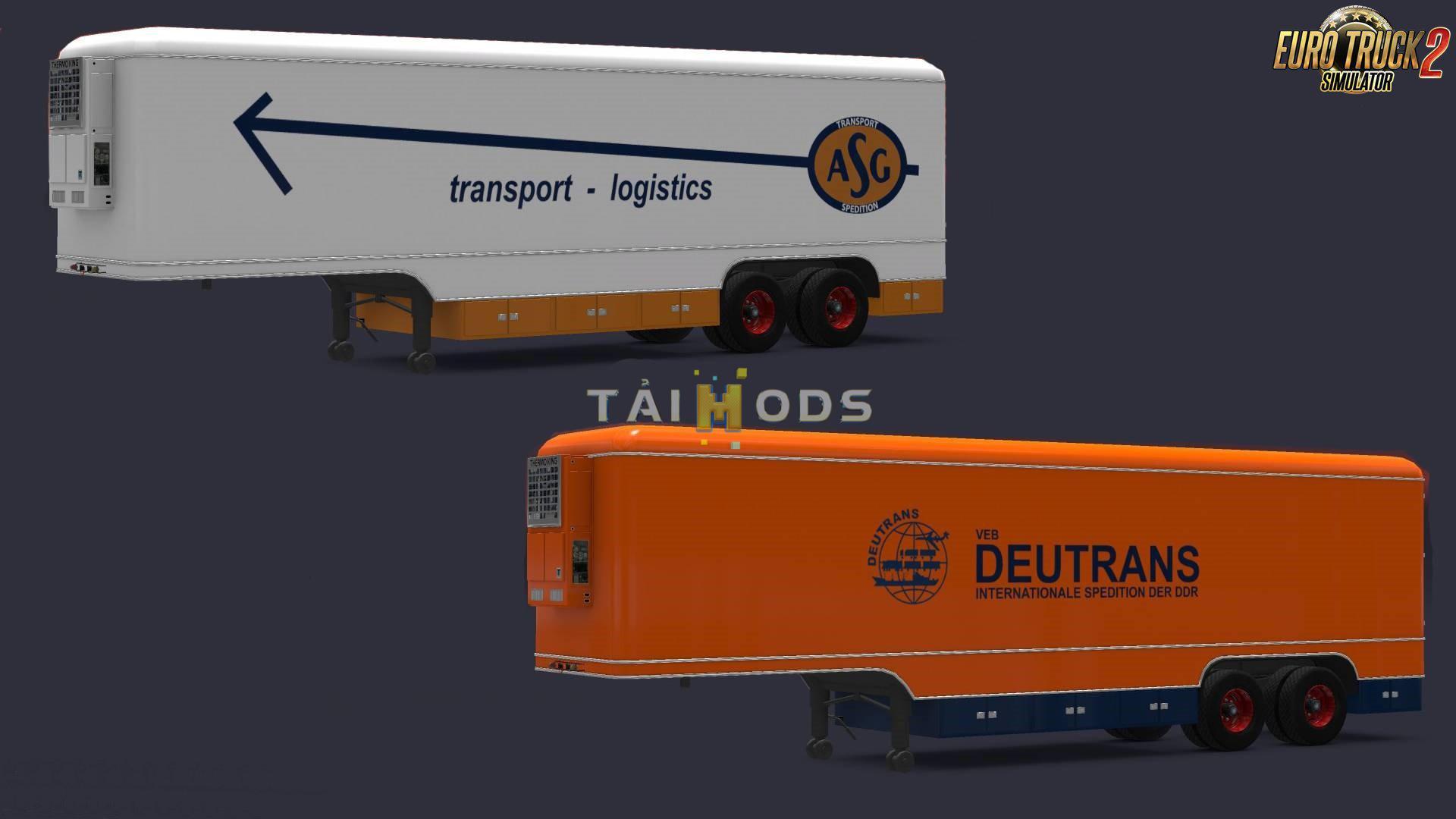 ETS2 - Trailer Kassbohrer v1.15 for Volvo F88 by XBS (1.35.X)