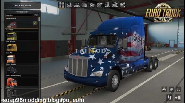 ETS2 - Peterbilt 579 Truck V1.1 (1.43.x)