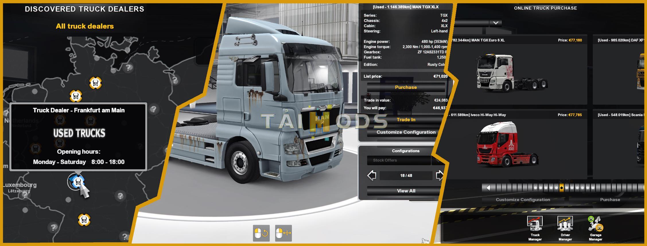 ETS2 - Used Trucks Dealer V1.5.3 (1.40.x)