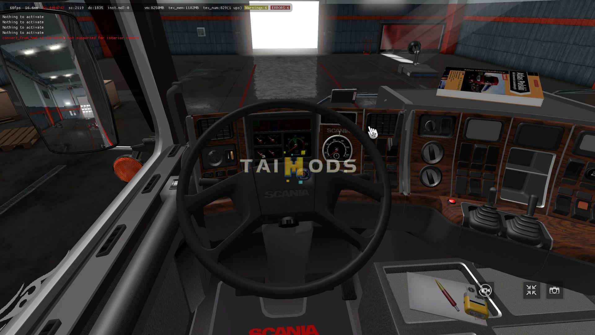 ETS2 - Scania 143M Truck (Open Windows & V8 Sound) 1.39.x