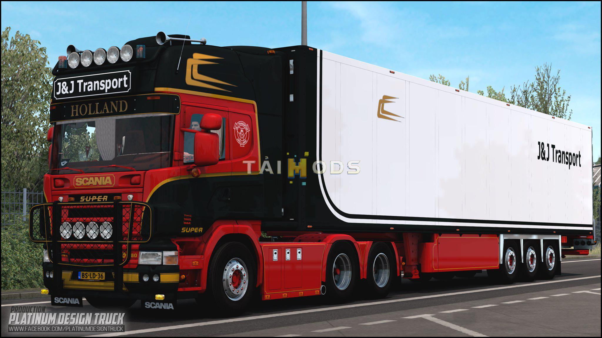 ETS2 - Scania 164 L 480 J&J Transport Official Update (1.39.x)