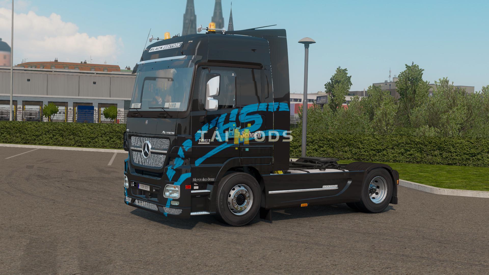 ETS2 - Mercedes-Benz Actros MP2 Black Edition V1.2.1 (1.39.x)