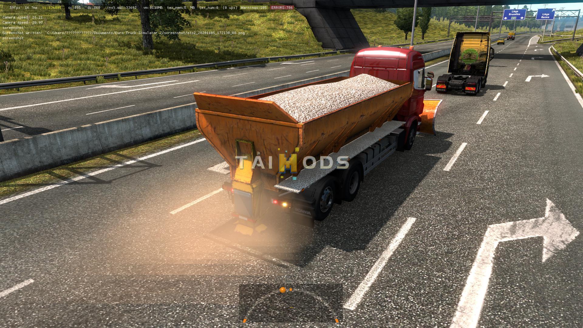 ETS2 - Scania Based Snowblowers in Traffic Mod (1.38.x)