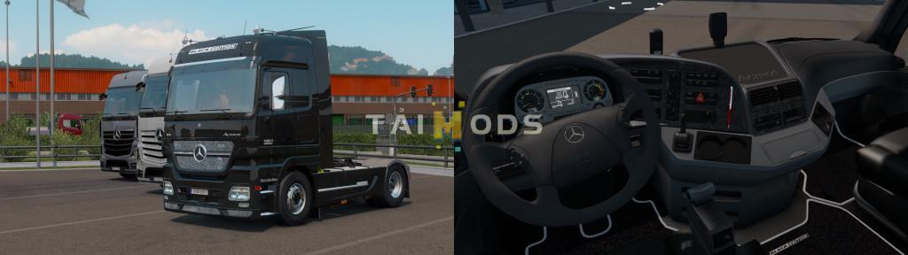 ETS2 - Mercedes-Benz Actros MP2 Black Edition V1.1 (1.39.x)