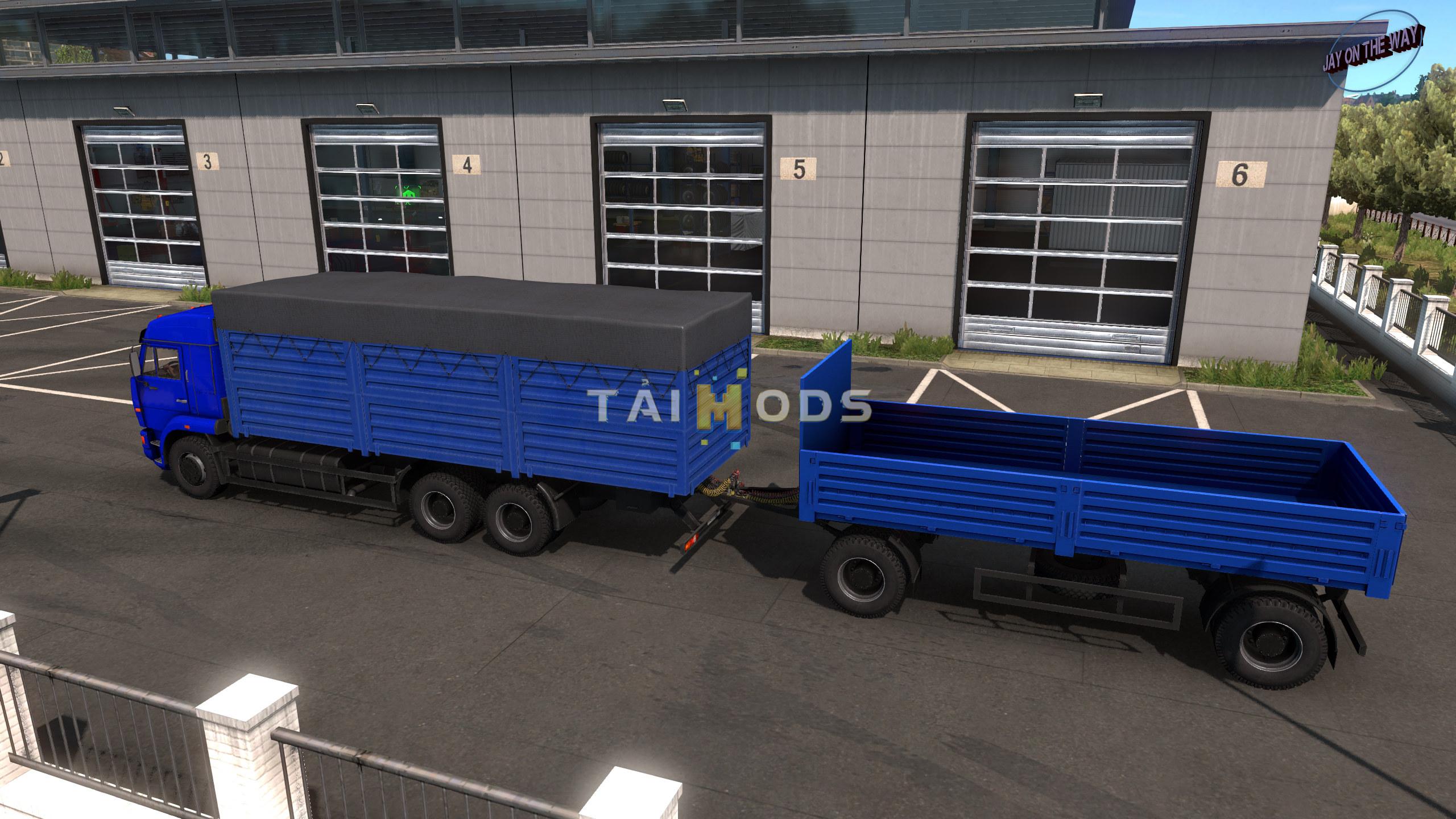 ETS2 - Kamaz 5460 / 65221 + Nefaz-8332 Trailer (1.39.x)