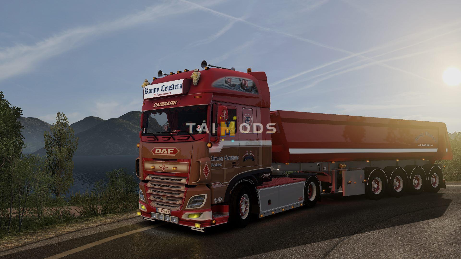 ETS2 - Daf & Trailer Ronny Ceusters (1.38.x)
