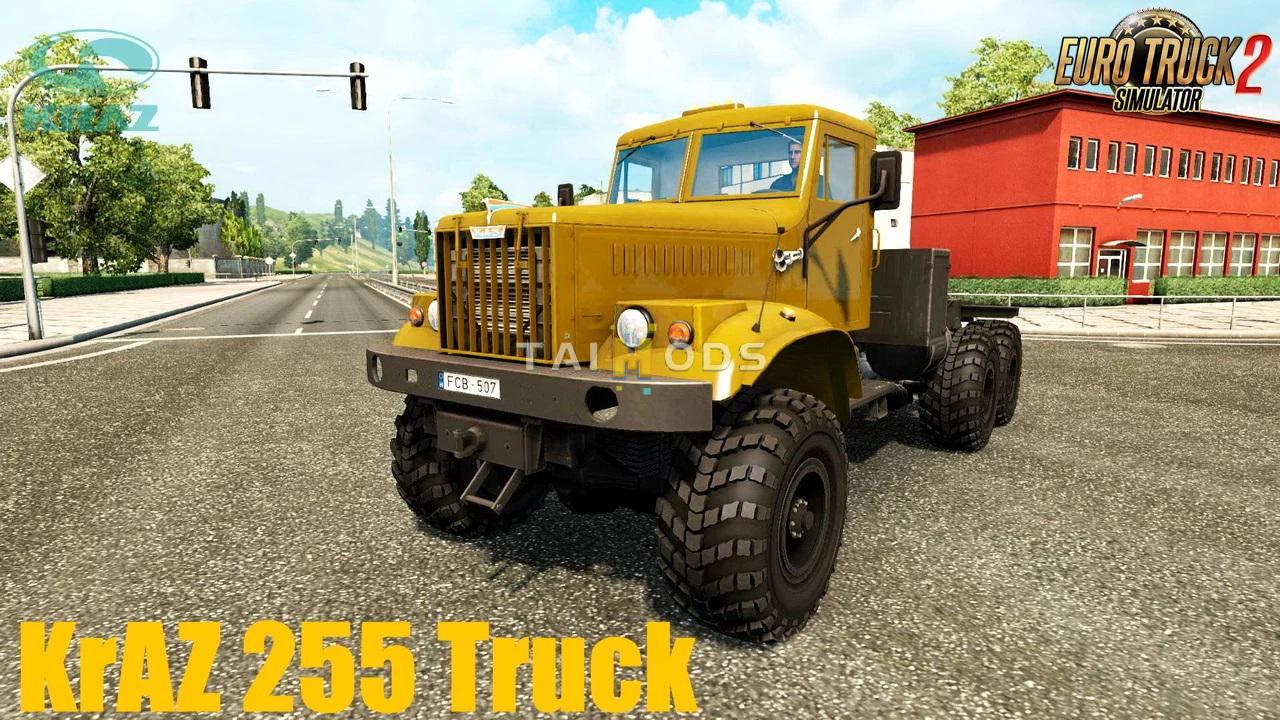 ETS2 - Kraz 255 + Interior V5.1 (1.38.x)