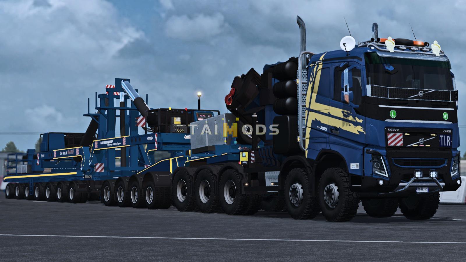 ETS2 - Nooteboom Wind Blade Special And Regular Transport (1.38.x)