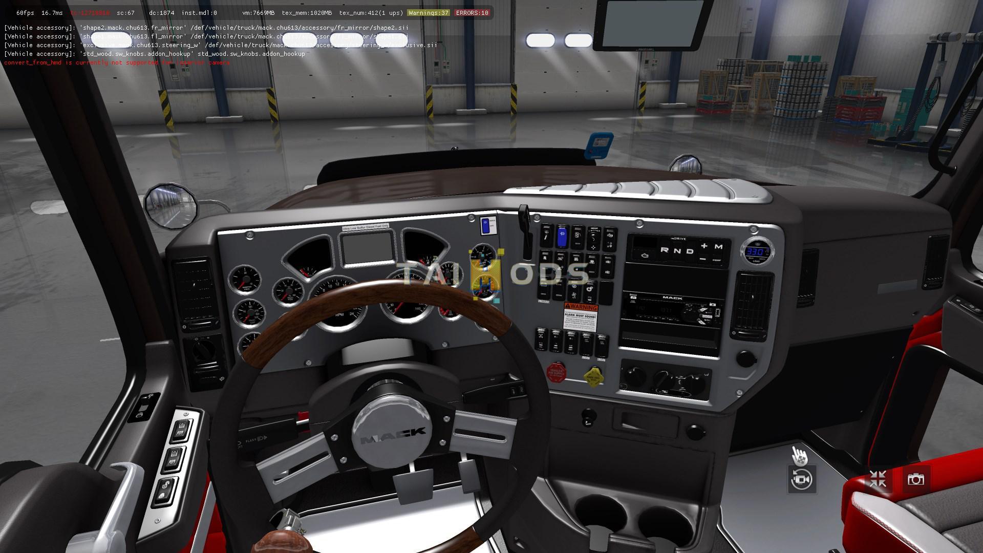 ETS2 - Mack Pinnacle CHU613 Truck (1.38.x)