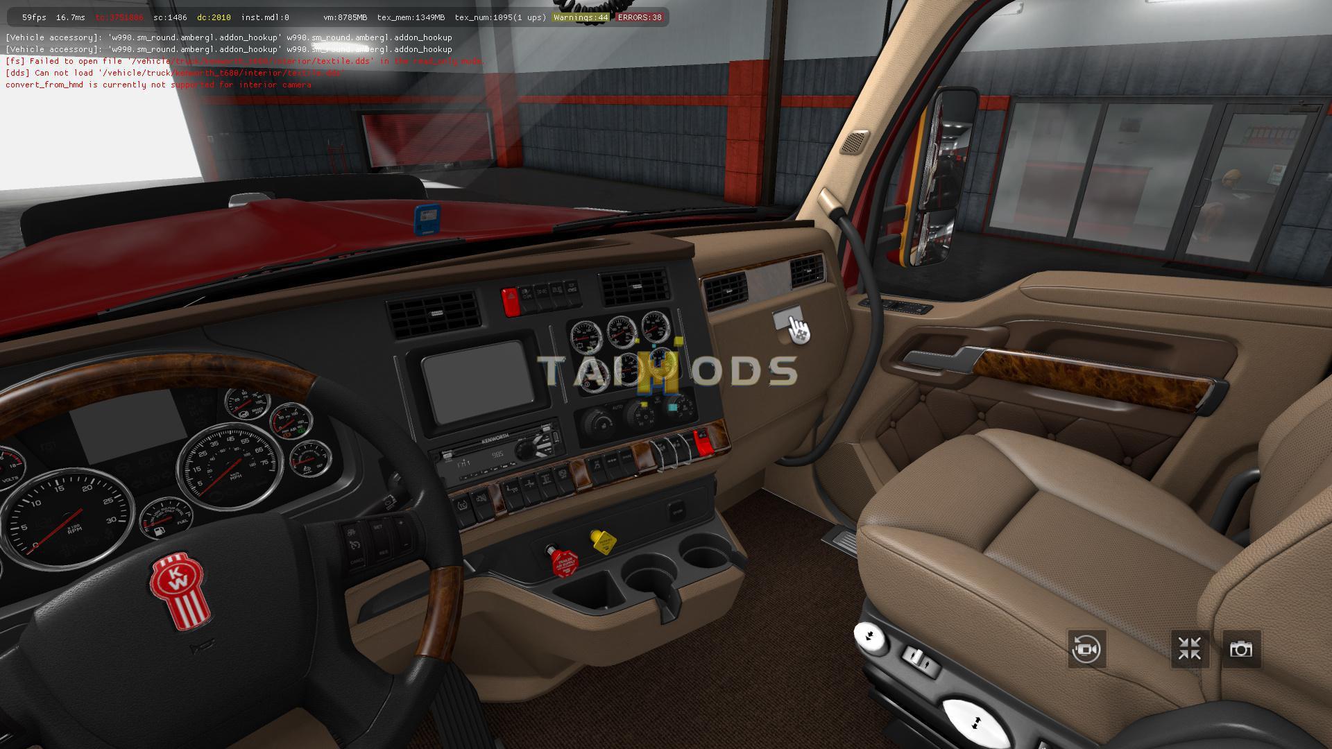 ETS2 - Kenworth W990 Truck V1.2.3 (1.38.x)