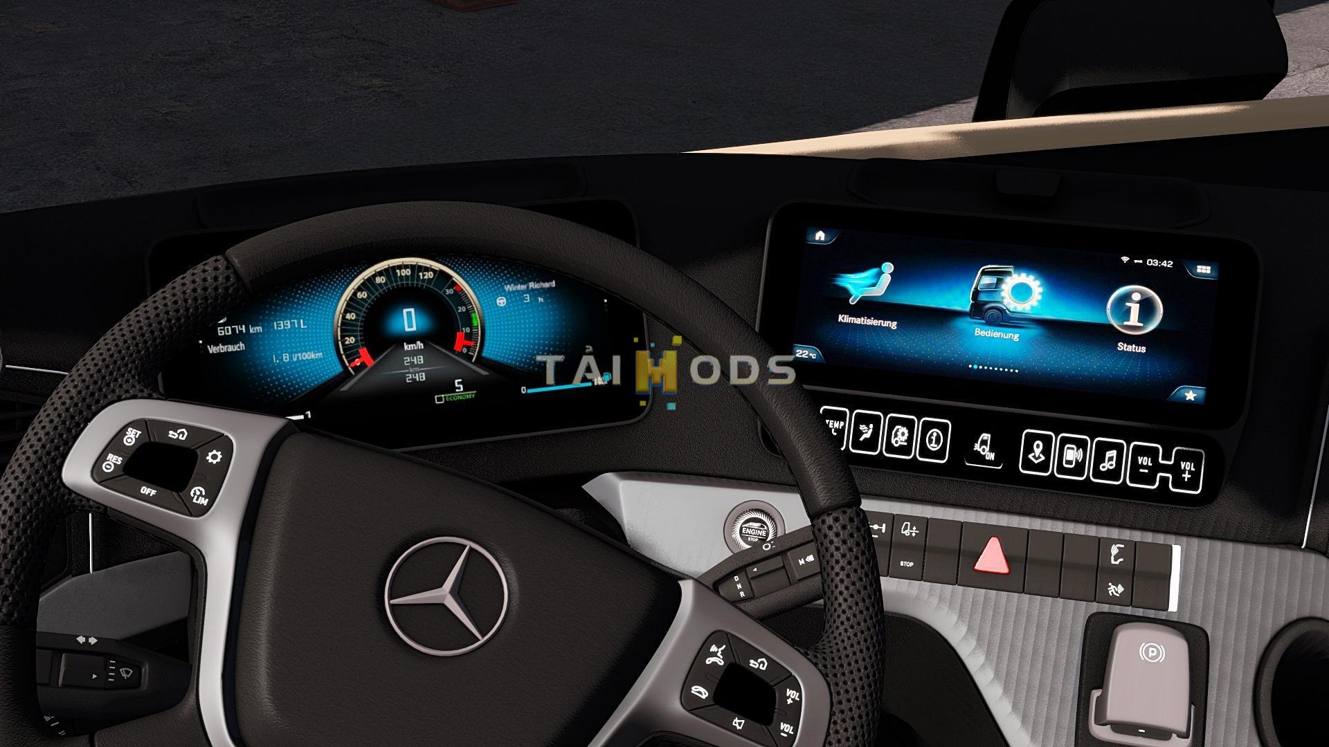 ETS2 - Mercedes-Benz New Actros 2019 Truck V1.2 (1.38.x)