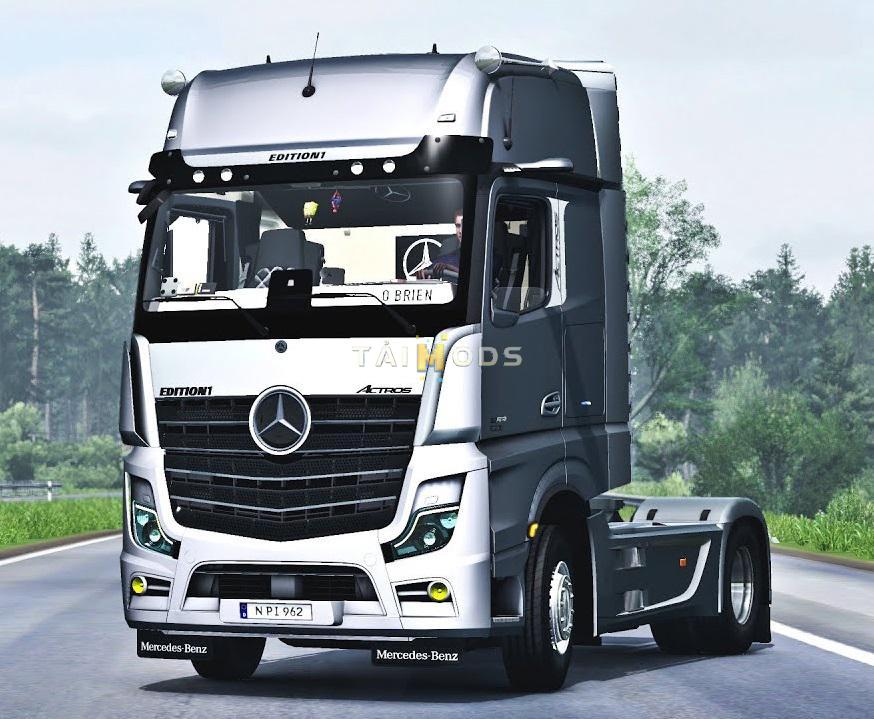 ETS2 - Mercedes-Benz New Actros 2019 (5 Crew + DLC Update) 1.38.x