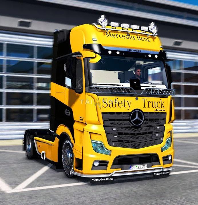 ETS2 - Mercedes-Benz New Actros 2019 (5 Crew + DLC Update) 1.38.x
