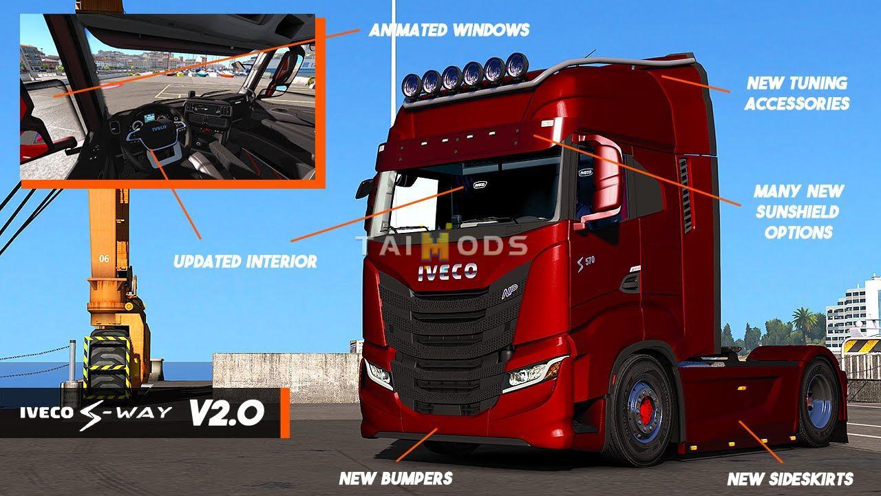 ETS2 - Iveco S-Way 2020 Truck + Interior V2.0 (1.37.x)