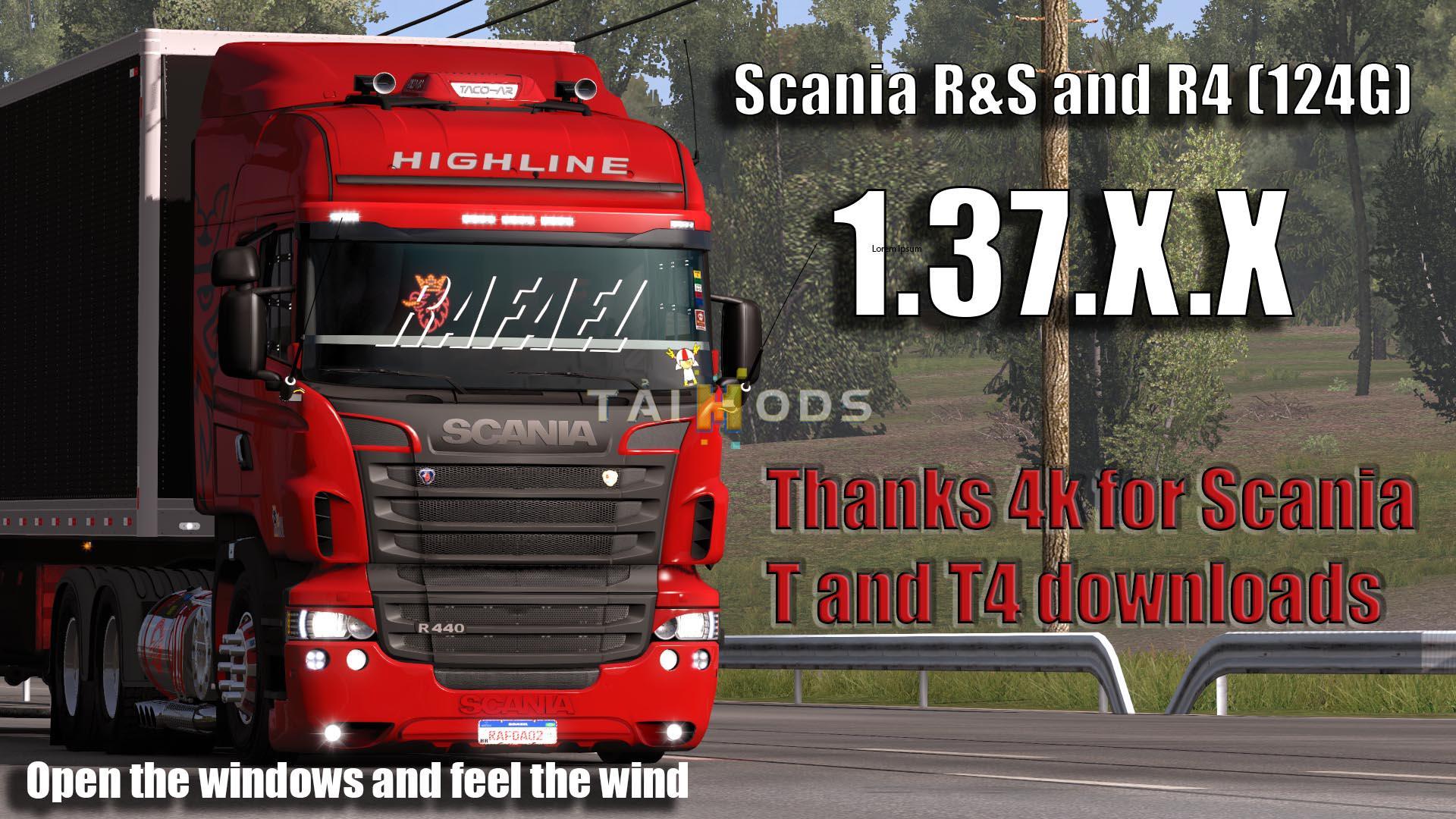 ETS2 - Scania R&S and 124G Brazilian Edit (1.37.x)