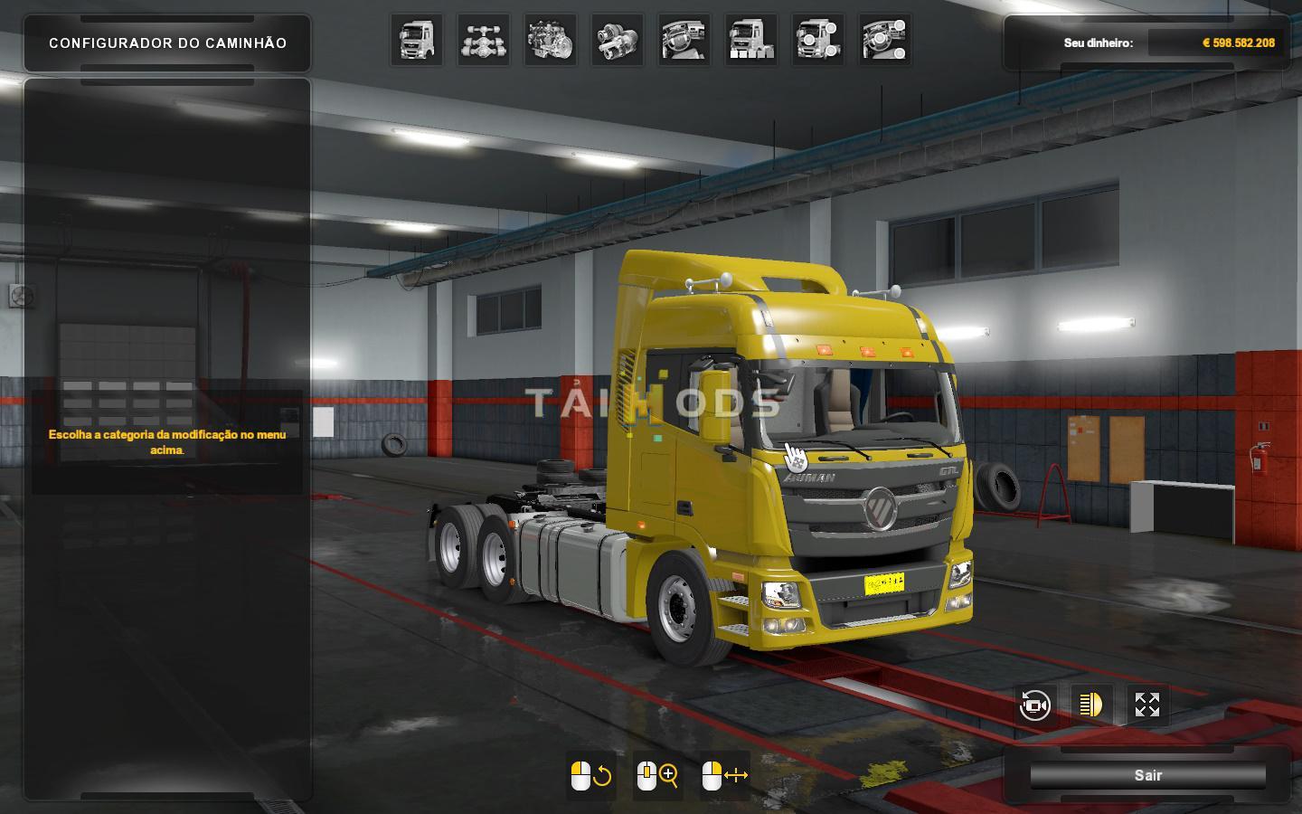 ETS2 - Chinese Truck Foton Auman GTL-SP + Interior V2 (1.36.x)