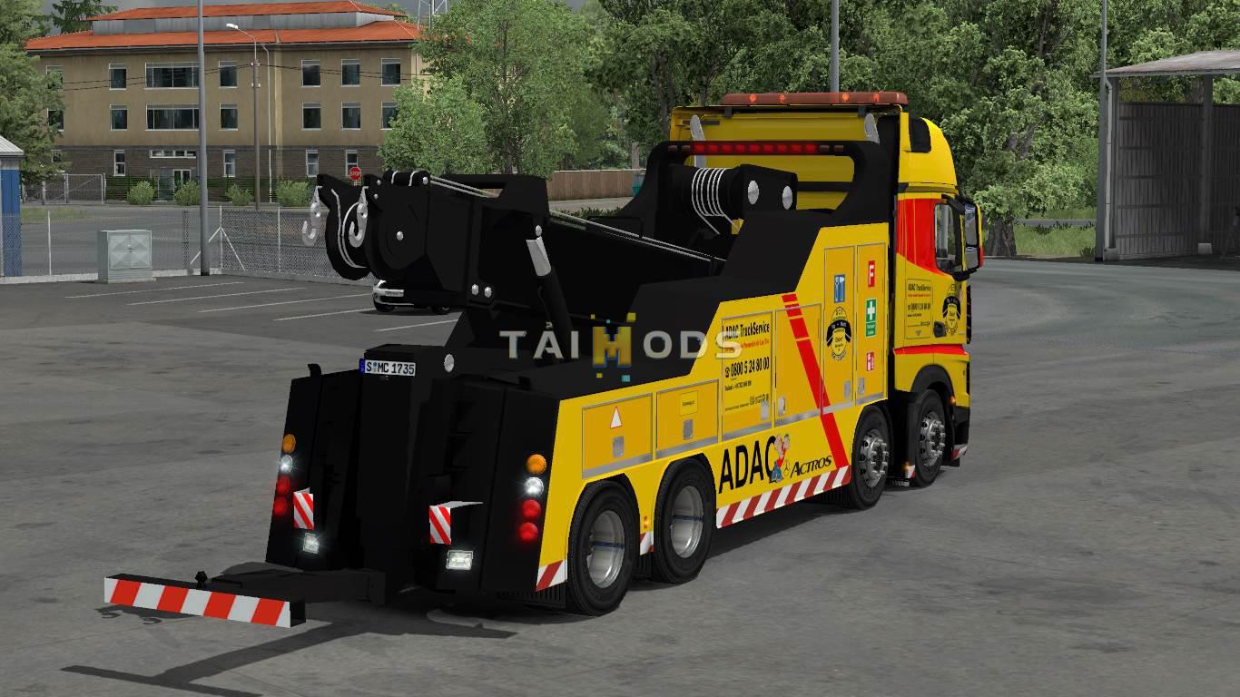 ETS2 - Mercedes Actros MP4 Crane Truck (1.35.x)