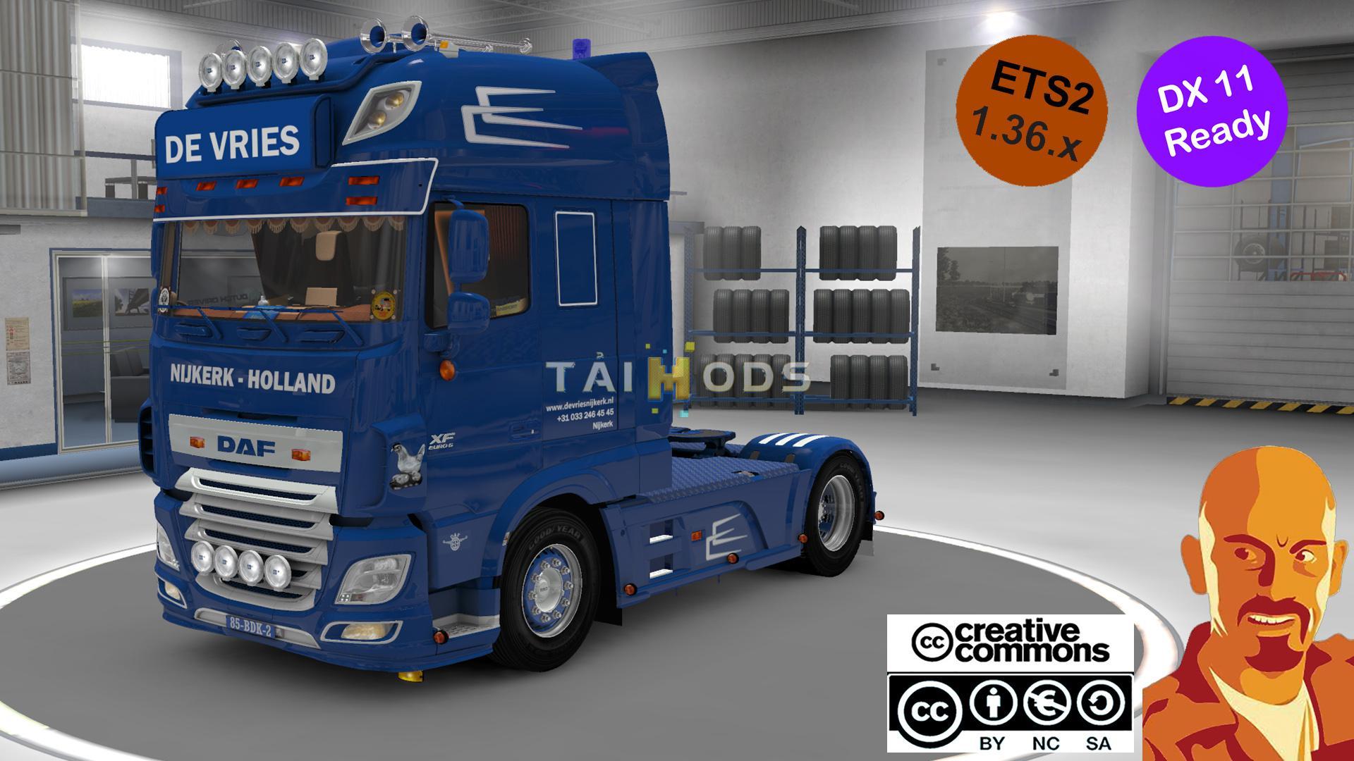 ETS2 - Daf Xf 116 Devries + Trailer (1.36.x)