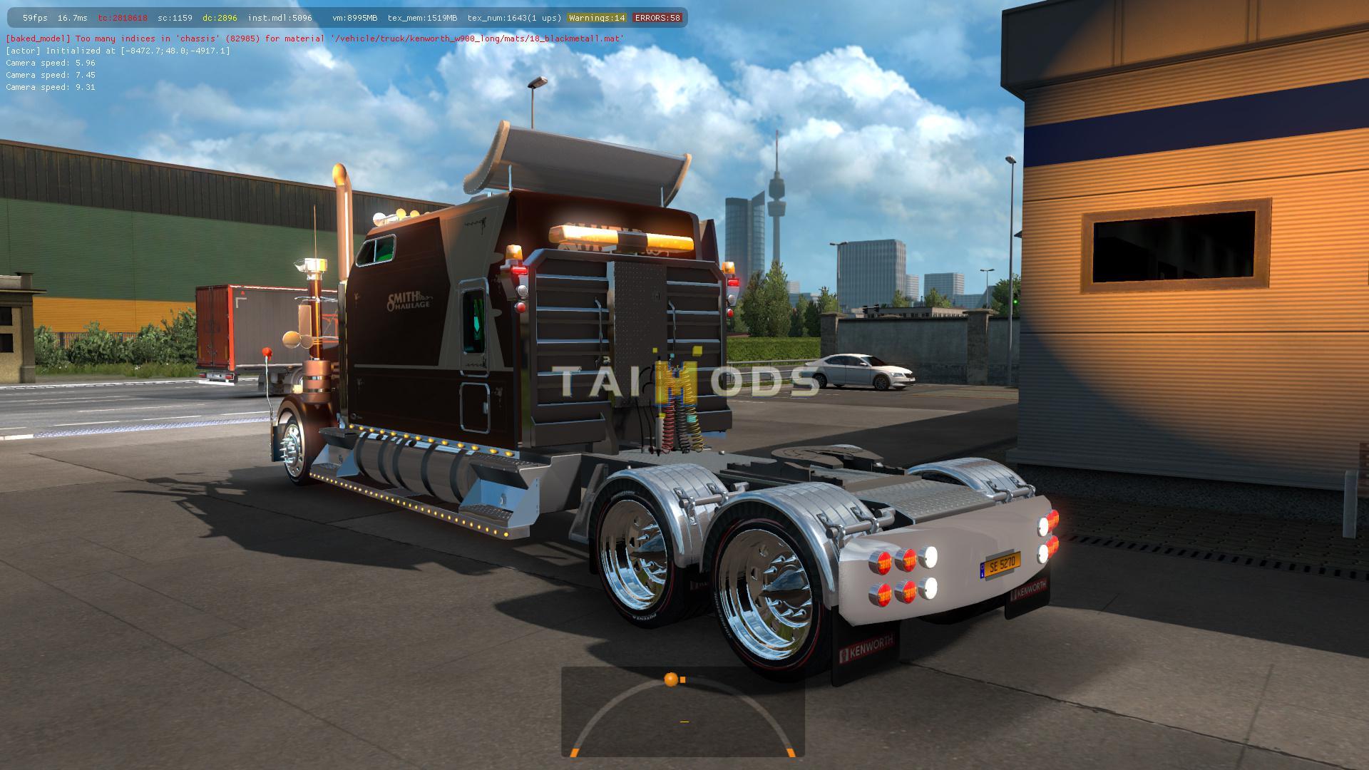 ETS2 - Kenworth W900 Long Truck (1.35.x)