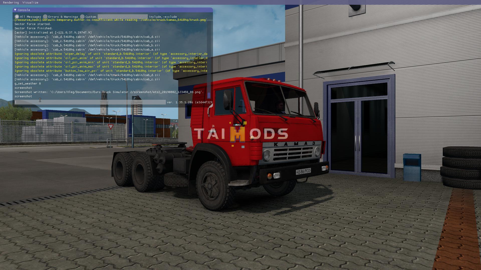 ETS2 - Kamaz 5410 HQ Truck V2.0 (1.35.X)