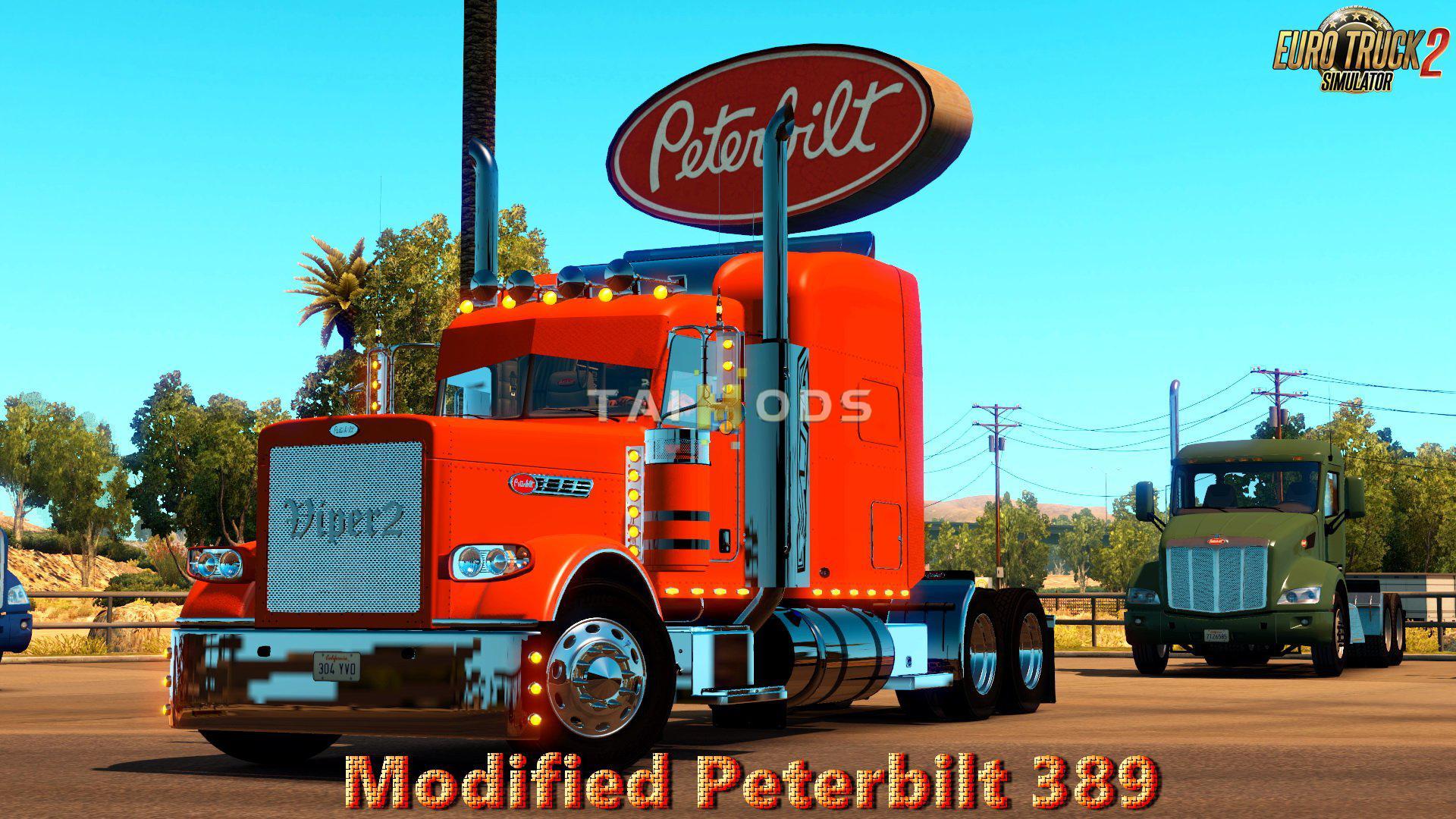 ETS2 - Modified Peterbilt 389 + Interior V2.2.4 (1.35.X)
