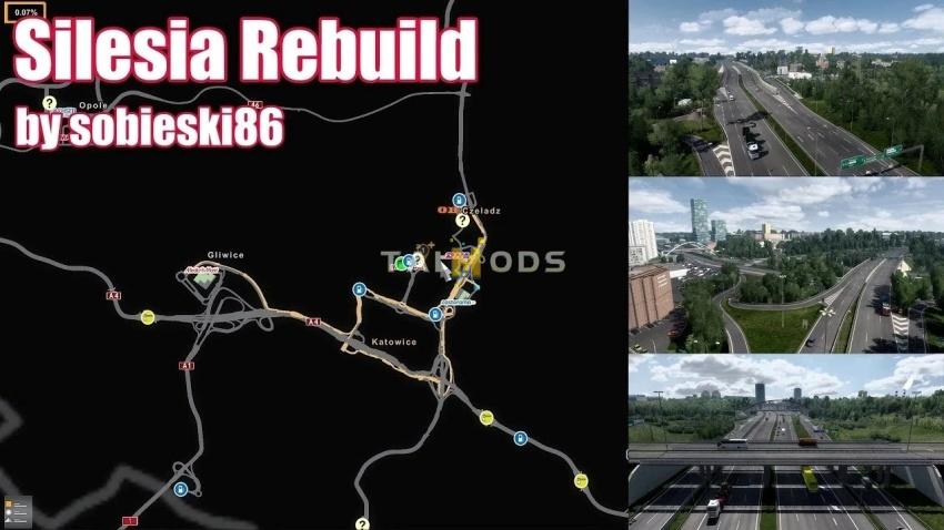 ETS2 - Silesia Rebuild in Poland With PR V1.7.2 (1.57.x)