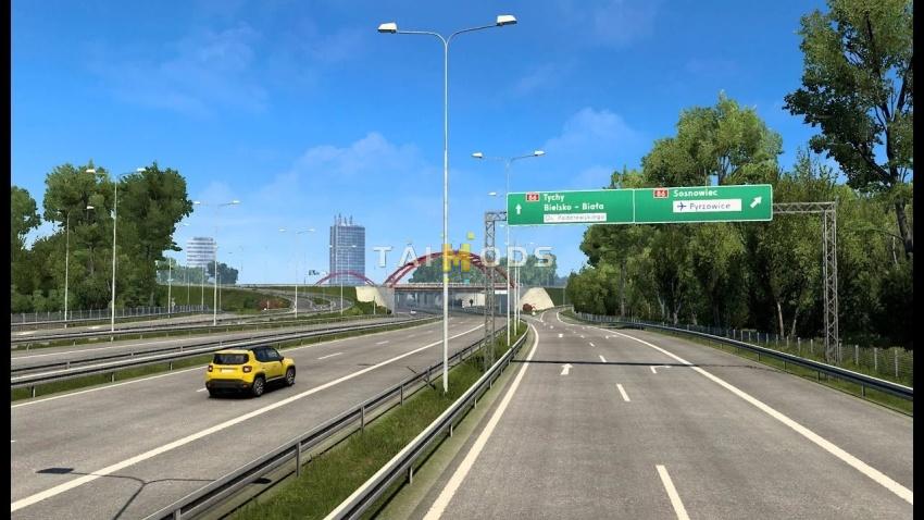 ETS2 - Silesia Rebuild in Poland With PR V1.7.2 (1.57.x)
