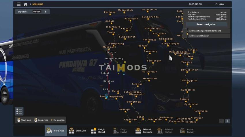 ETS2 - Sitinjau Lauik Map V20 Update Bengkulu (1.57.x)