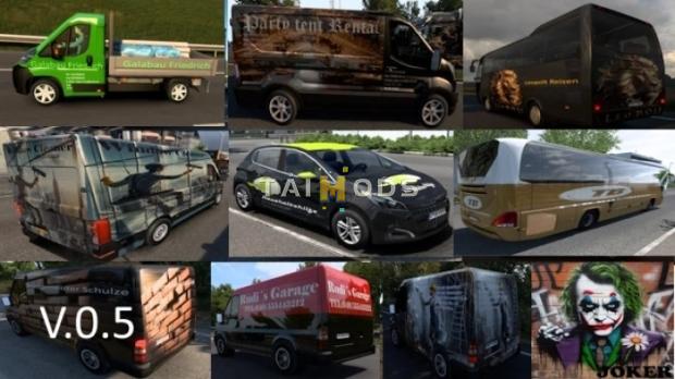 ETS2 - AI Traffic Vehicle Paint-Job Pack V0.5