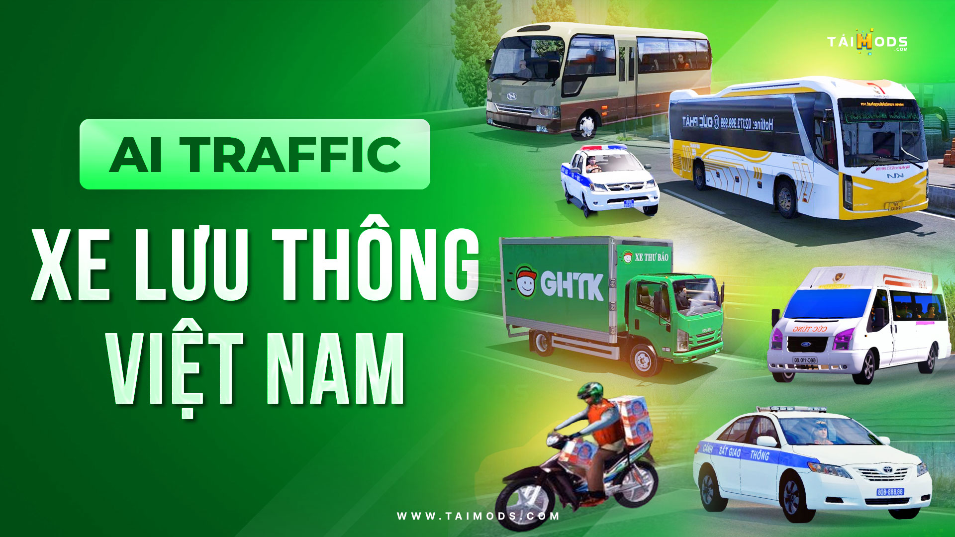 MOD ETS2 - AI Traffic Xe Lưu Thông Việt Nam