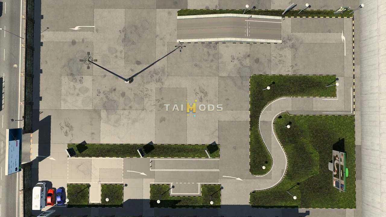 MOD ETS2 – Bản Đồ Car Training Ground by Mr.Z – 1.49