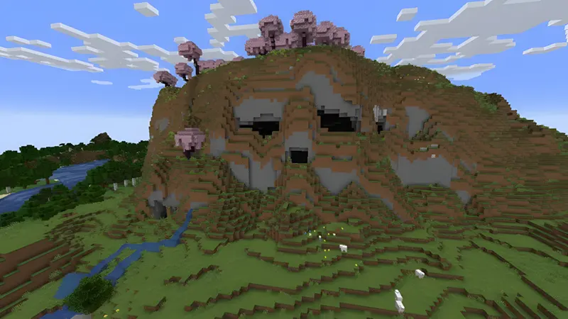 Cherry-topped skull mountain