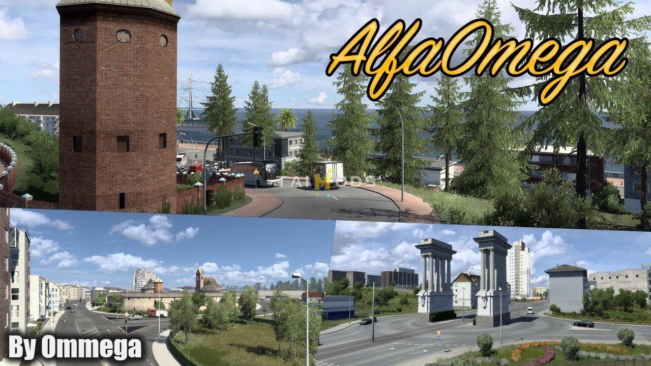 MOD ETS2 – Bản Đồ Alfaomega Map v1.6 (1.48.5.x)