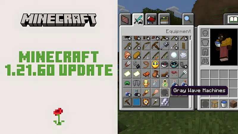 Items và crafting Minecraft 1.21.60