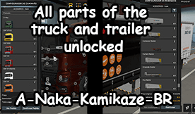 All parts of the truck and trailer unlocked (A-Naka)