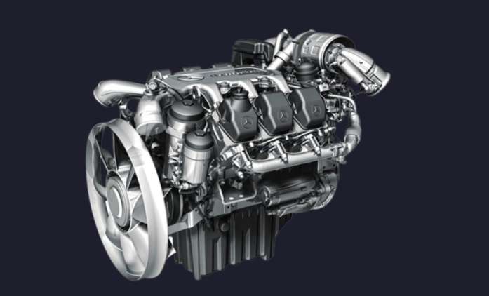Mercedes Benz Actros V6 Open pipe sound