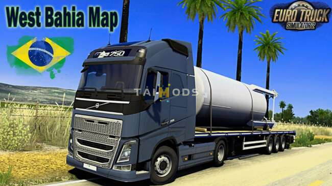 West Bahia Map Of Brazil For ETS2 1.58