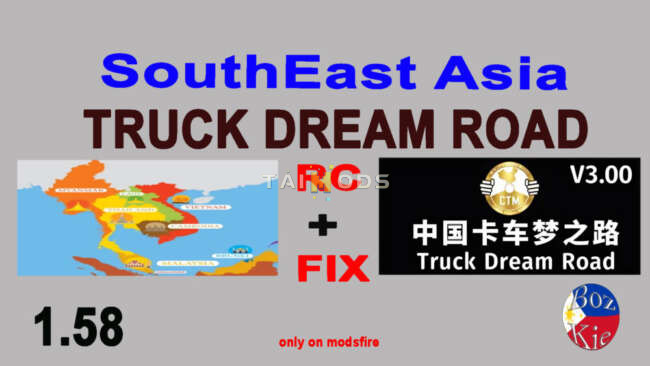 SouthEast Asia – TRUCK DREAM ROAD V3 RC + FIX v1.0-1.58