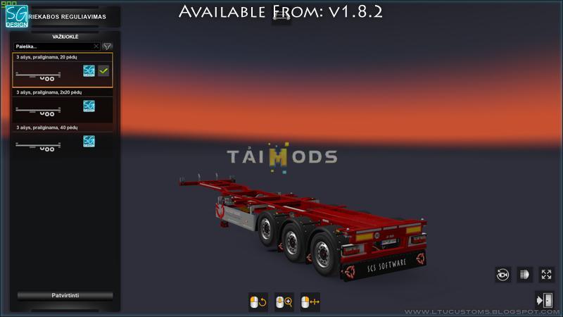 ETS2 - SCS Trailer Tuning Pack V1.8.2 (1.39.x)