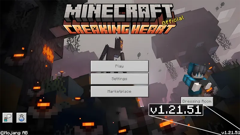 Thay đổi màn hình Play trong Minecraft 1. 21. 51